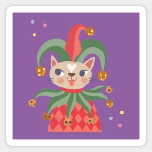 Cat joker Sticker